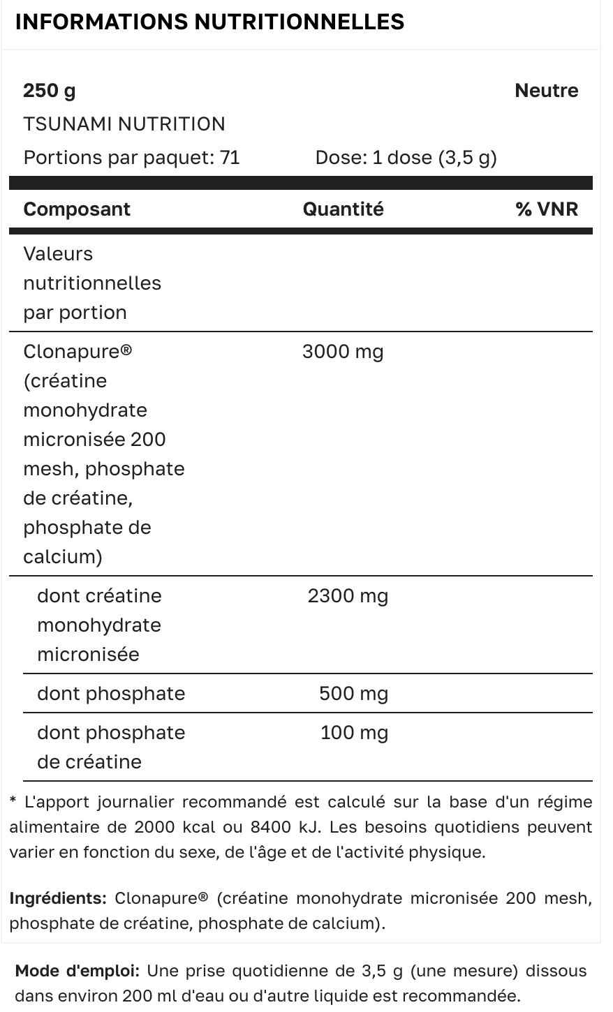 CREATINE - CREACLON MICRO PURE PROFESSIONAL - 250G