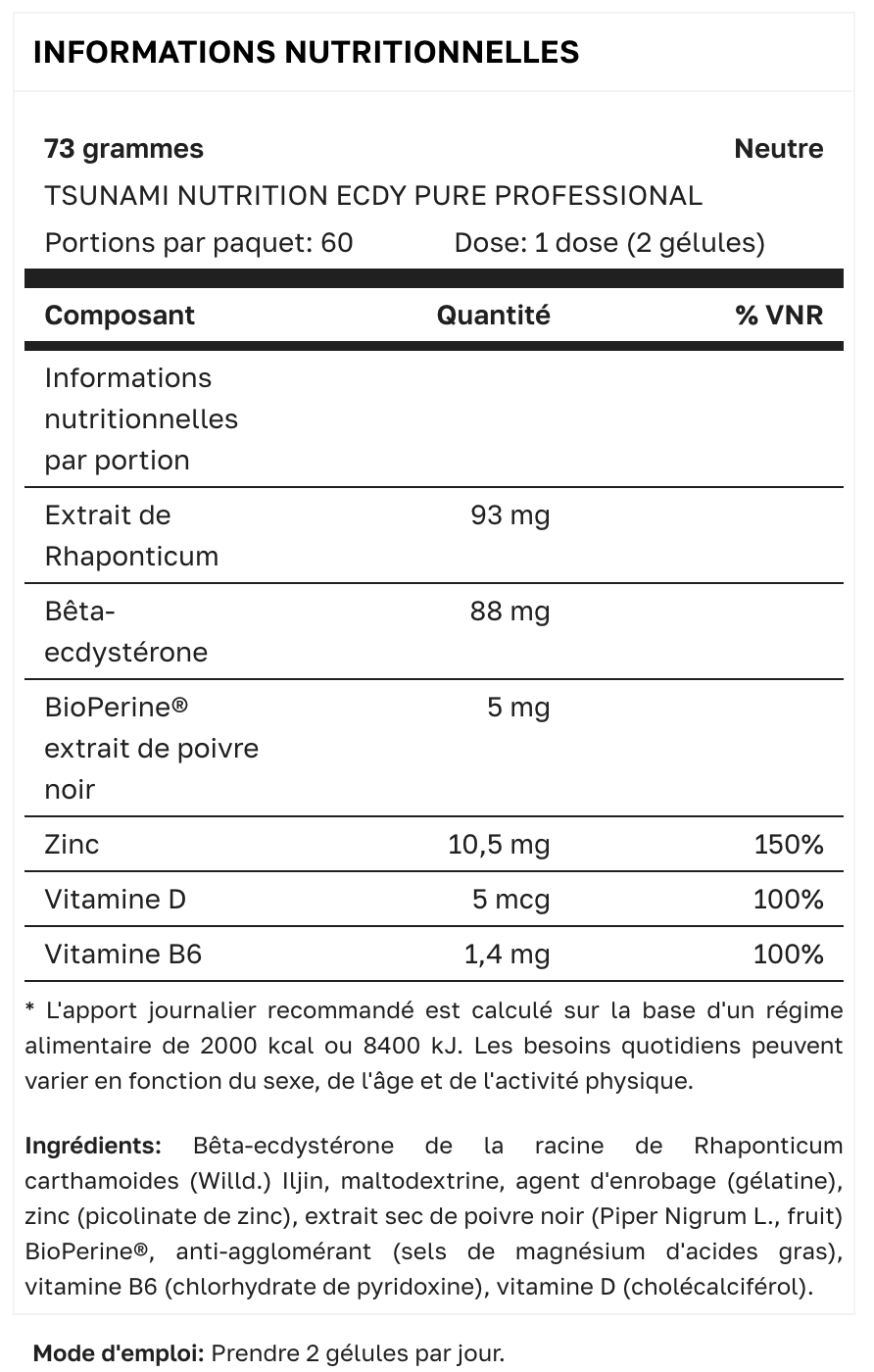 ECDY PURE PROFESSIONAL - 120 CAPS