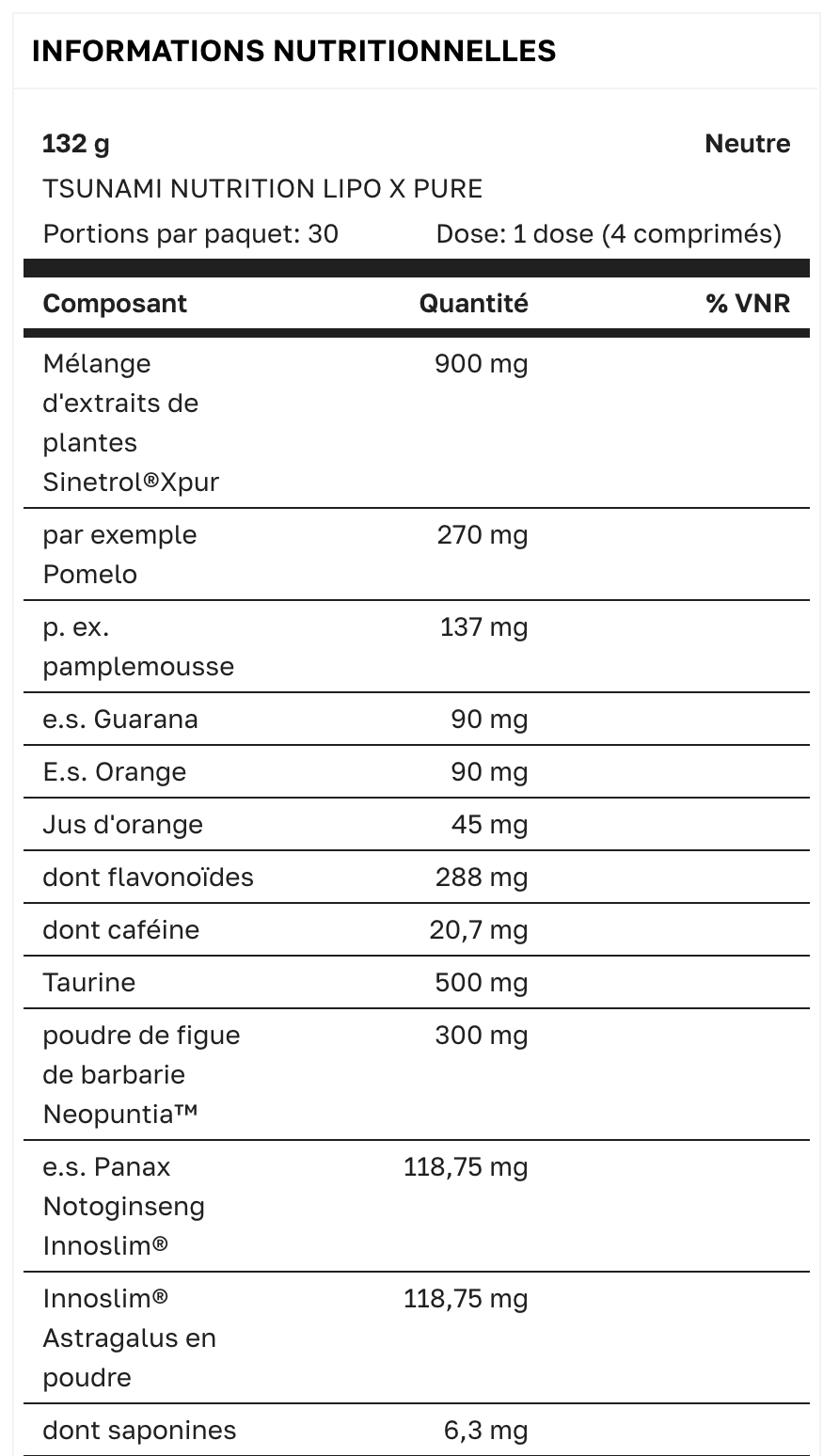 LIPO X PURE PROFESSIONAL - 120 TBS
