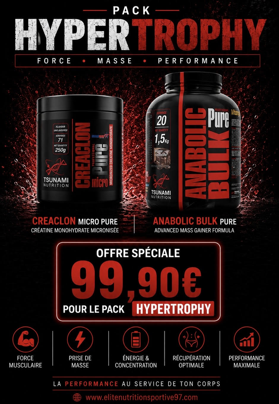 PACK HYPERTROPHY : CREATINE & ANABOLIC BULK