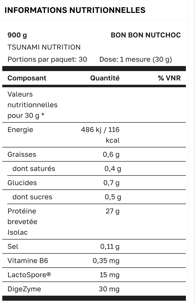 WHEY ISOLATE PURE PROFESSIONAL  900g - Vanille