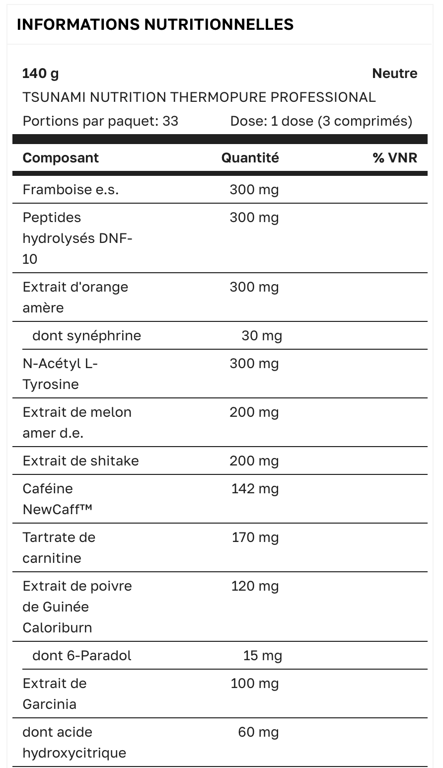 THERMOPURE PROFESSIONAL - 100 TABS