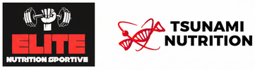 Logos combinés ELITE et TSUNAMI NUTRITION